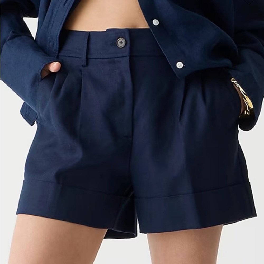 J. Crew - Remi short in stretch linen blend